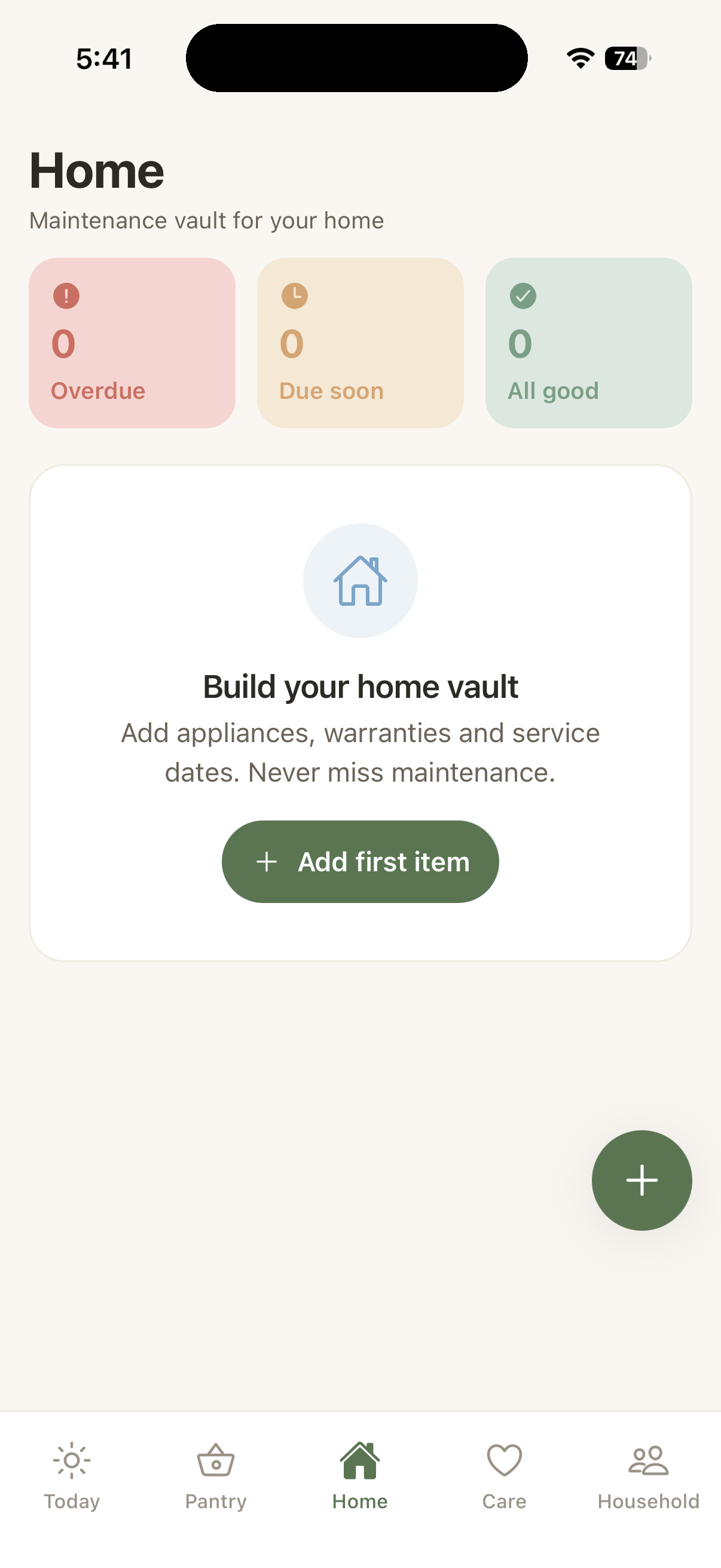 Domaya Home screen